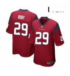 Men Houston Texans 29 Bradley Roby Game Red Alternate Football Jersey