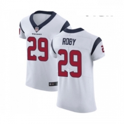 Men Houston Texans 29 Bradley Roby White Vapor Untouchable Elite Player Football Jersey