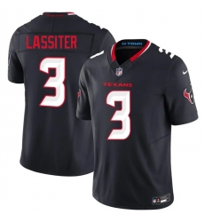 Men Houston Texans 3 Kamari Lassiter Navy 2026 F U S E Vapor Limited Stitched Football Jersey Men Houston Texans 3 Kamari Lassiter Navy 2026 F U S E Vapor Limited Stitched Football Jersey