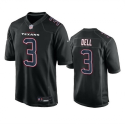 Men Houston Texans 3 Tank Dell Black Fashion Vapor Untouchable Limited Stitched Football Jersey