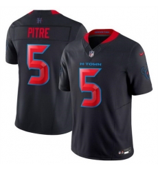 Men Houston Texans 5 Jalen Pitre Navy 2024 2nd Alternate F U S E Vapor Stitched Jersey