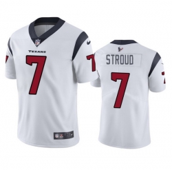 Men Houston Texans 7 C J Stroud White Vapor Untouchable Stitched Football Jersey