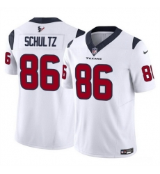 Men Houston Texans 86 Dalton Schultz White 2023 F U S E Vapor Untouchable Stitched Football Jersey