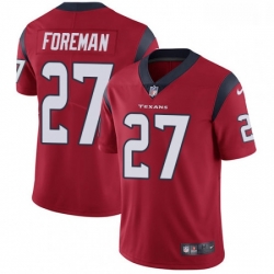 Men Nike Houston Texans 27 DOnta Foreman Limited Red Alternate Vapor Untouchable NFL Jersey