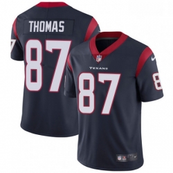 Men Nike Houston Texans 87 Demaryius Thomas Navy Blue Team Color Vapor Untouchable Limited Player NFL Jersey