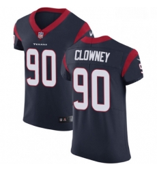 Men Nike Houston Texans 90 Jadeveon Clowney Navy Blue Team Color Vapor Untouchable Elite Player NFL Jersey