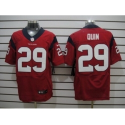 Nike Houston Texans 29 Glover Quin red Elite NFL Jersey