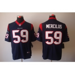 Nike Houston Texans 59 Whitney Mercilus Blue Limited NFL Jersey