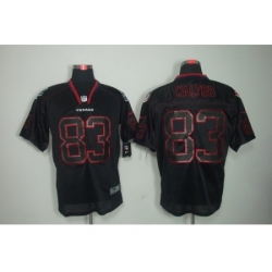 Nike Houston Texans 83 Kevin Walter Lights Out Black Elite NFL Jersey