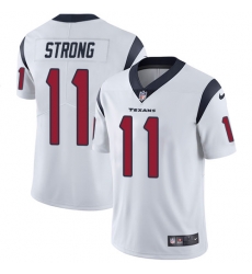 Nike Texans #11 Jaelen Strong White Mens Stitched NFL Vapor Untouchable Limited Jersey