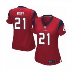 Womens Houston Texans 21 Bradley Roby Game Red Alternate Football Jersey