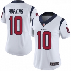 Womens Nike Houston Texans 10 DeAndre Hopkins Limited White Vapor Untouchable NFL Jersey