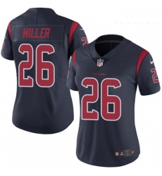 Womens Nike Houston Texans 26 Lamar Miller Limited Navy Blue Rush Vapor Untouchable NFL Jersey