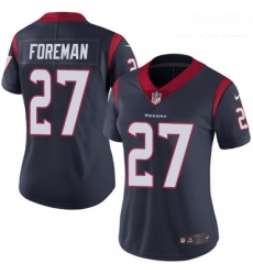 Womens Nike Houston Texans 27 DOnta Foreman Elite Navy Blue Team Color NFL Jersey