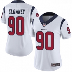 Womens Nike Houston Texans 90 Jadeveon Clowney Elite White NFL Jersey