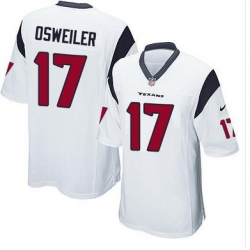 Nike Texans #17 Brock Osweiler White Youth Stitched NFL Elite Jersey