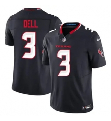 Youth Houston Texans 3 Tank Dell Navy 2024 Alternate F U S E Vapor Stitched Football Jersey