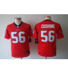 Youth Nike Houston Texans 56 Brian Cushing Red Color Limited Jerseys