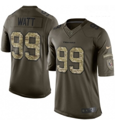 Youth Nike Houston Texans 99 JJ Watt Elite Green Salute to Service NFL Jersey