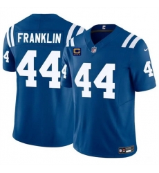 Men Indianapolis Colts 44 Zaire Franklin Blue 2024 F U S E  With 4 Star C Patch Vapor Limited Stitched Football Jersey