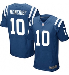 Nike Colts #10 Donte Moncrief Royal Blue Team Color Mens Stitched NFL Elite Jersey