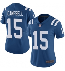 Colts 15 Parris Campbell Royal Blue Team Color Women Stitched Football Vapor Untouchable Limited Jersey