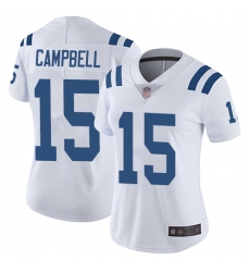 Colts 15 Parris Campbell White Women Stitched Football Vapor Untouchable Limited Jersey