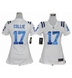 Nike Women nfl Indianapolis Colts #17 Austin Collie White jerseys