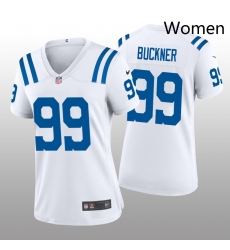 Women Nike Indianapolis Colts 99 Deforest Buckner White Vapor Limited Stitched NFL Jersey