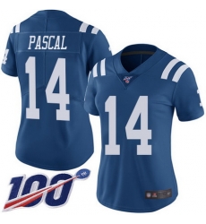 Women Zach Pascal Limited Jersey 14 Football Indianapolis Colts Royal Blue 100t