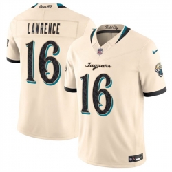 Men Jacksonville Jaguars  16 Trevor Lawrence Cream 2026 F U S E  Rivalries Collection Limited Stitched Football Jersey