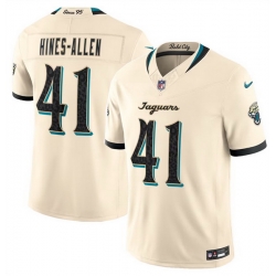 Men Jacksonville Jaguars  41 Josh Hines Allen Cream 2026 F U S E  Rivalries Collection Limited Stitched Football Jersey