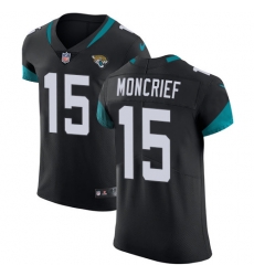 Nike Elite Men Donte Moncrief Black Home Jersey NFL #15 Jacksonville Jaguars Vapor Untouchable