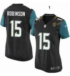 Womens Nike Jacksonville Jaguars 15 Allen Robinson Game Black Alternate NFL Jersey