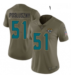 Womens Nike Jacksonville Jaguars 51 Paul Posluszny Limited Olive 2017 Salute to Service NFL Jersey