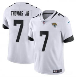 Youth Jacksonville Jaguars 7 Brian Thomas Jr White 2024 Draft Vapor Untouchable Limited Stitched Jersey