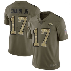 Youth Jaguars 17 DJ Chark Jr Olive Camo Stitched Football Limited 2017 Salute to Service Jersey