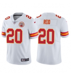 Men Kansas City Chiefs 20 Justin Reid White Vapor Untouchable Limited Stitched Football jersey