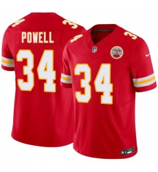 Men Kansas City Chiefs  34 ShunDerrick Powell Red 2026 F U S E  Vapor Untouchable Limited Stitched Football Jersey