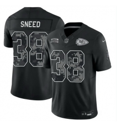 Men Kansas City Chiefs 38 L Jarius Sneed Black F U S E 2026 Salute to Service Limited Stitched Football Jersey
