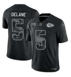 Men Kansas City Chiefs 5 Mansoor Delane Black F U S E 2026 Salute to Service Limited Stitched Football Jersey