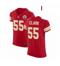 Men Kansas City Chiefs 55 Frank Clark Red Team Color Vapor Untouchable Elite Player Football Jersey