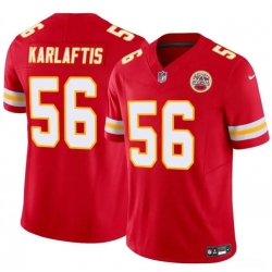 Men  Kansas City Chiefs 56 George Karlaftis Red 2024 F U S E Vapor Untouchable Limited Stitched Football Jersey