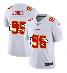 Nike Chiefs 95 Chris Jones White Shadow Logo Limited Jersey