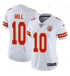 Womens Nike Kansas City Chiefs 10 Tyreek Hill Elite White NFL Jersey