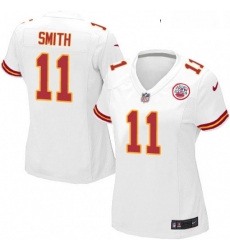 Womens Nike Kansas City Chiefs 11 Alex Smith Game White NFL Jersey