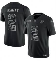 Men Las Vegas Raiders  2 Ashton Jeanty Black F U S E  2026 Salute to Service Limited Stitched Football Jersey