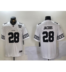 Men Las Vegas Raiders 28 Josh Jacobs White Limited Stitched Jersey 2