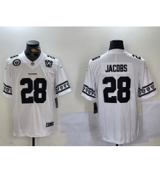 Men Las Vegas Raiders 28 Josh Jacobs White Limited Stitched Jersey 3