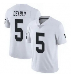 Men Las Vegas Raiders 5 Divine Deablo Vapor Limited White Jersey_ u526F u672C